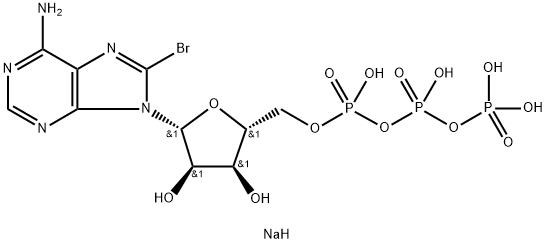 8-Bromoadenosine 5'-triphosphate tetrasodium Structure