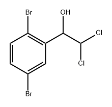 2,2-Dichloro-1-(2,5-dibromophenyl)ethanol Struktur