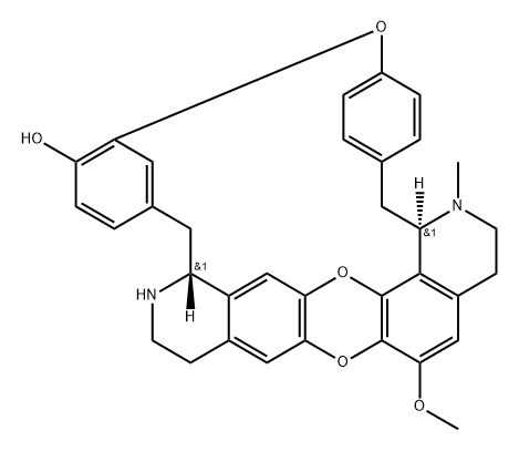 (1α)-6',7-Oxy-6-methoxy-2-methyloxyacanthan-12'-ol 结构式