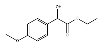Benzeneacetic acid, α-hydroxy-4-methoxy-, ethyl ester Structure