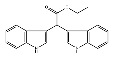 1H-Indole-3-acetic acid, α-1H-indol-3-yl-, ethyl ester Structure