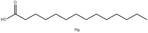 Tetradecanoic acid, mercury(2+) salt (2:1) Struktur