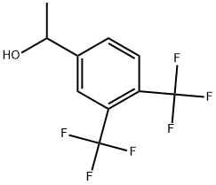 Benzenemethanol, α-methyl-3,4-bis(trifluoromethyl)- Struktur