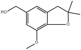 (7-甲氧基-2,2-二甲基-2,3-二氢苯并呋喃-5-基)甲醇 结构式