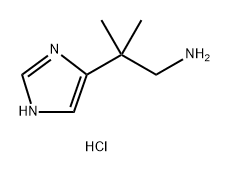 2-(1H-咪唑-5-基)-2-甲基丙-1-胺二盐酸盐, 36376-53-1, 结构式