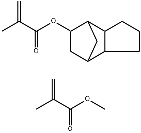 2-Methyl-propenoic acid methyl ester polymer with octahydro-4,7-methano-1H-inden-5-yl 2-methyl-2-propenoate 结构式