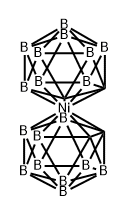 Nickel, bis[(7,8,9,10,11-η)-undecahydro-7,8-dicarbaundecaborato(2-)]- Struktur