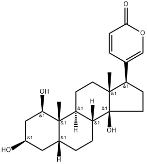 Bufa-20,22-dienolide, 1,3,14-trihydroxy-, (1β,3β,5β)- Struktur
