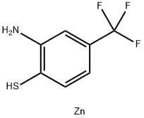 Benzenethiol, 2-amino-4-(trifluoromethyl)-, zinc salt (2:1) Struktur