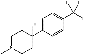 1-methyl-4-(4-(trifluoromethyl)phenyl)piperidin-4-ol Structure