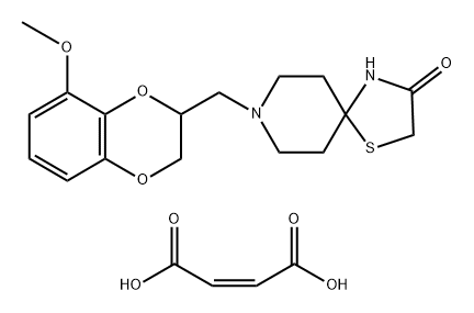 but-2-enedioic acid, 8-[(2-methoxy-7,10-dioxabicyclo[4.4.0]deca-2,4,11 -trien-9-yl)methyl]-1-thia-4,8-diazaspiro[4.5]decan-3-one|