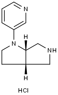 Pyrrolo[3,4-b]pyrrole, octahydro-1-(3-pyridinyl)-, hydrochloride (1:2), (3aS,6aS)- Structure