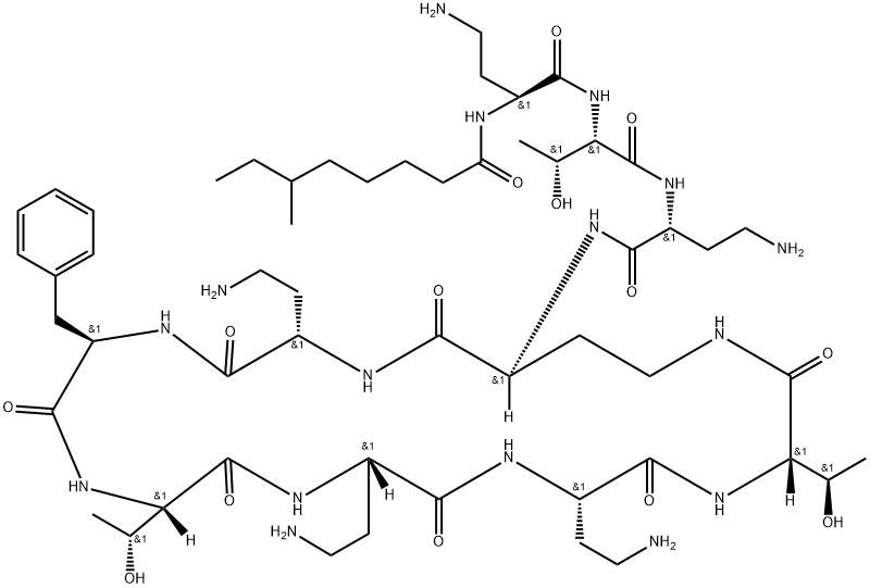 Polymyxin P1 化学構造式