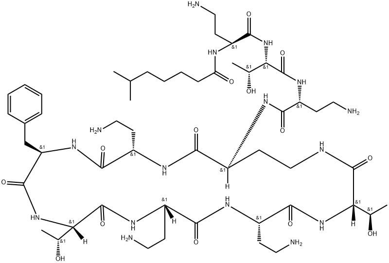 多黏菌素 P2, 37331-25-2, 结构式