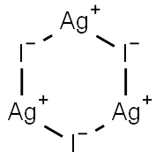 三ヨウ化トリシルバー 化学構造式