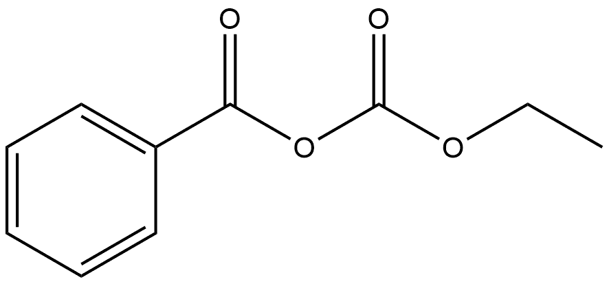 Benzoic acid, anhydride with ethyl hydrogen carbonate Structure