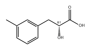 Benzenepropanoic acid, α-hydroxy-3-methyl-, (αR)- Struktur