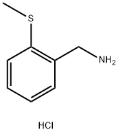 2-(甲硫基)-苯甲胺盐酸盐, 37527-92-7, 结构式
