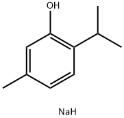 Phenol, 5-methyl-2-(1-methylethyl)-, sodium salt (1:1) 化学構造式