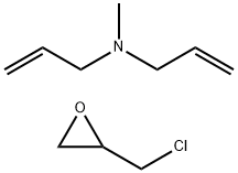 N-METHYLDIALLYLAMINEHYDROCHLORIDEPOLYMERWITHEPICHLOROHYDRIN,37890-28-1,结构式