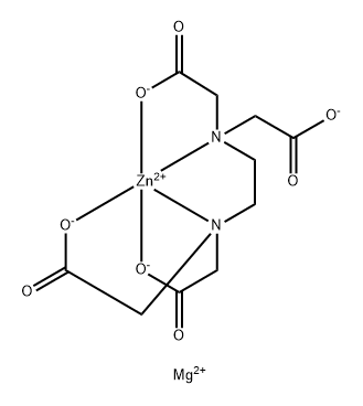 Zincate(2-), N,N-1,2-ethanediylbisN-(carboxymethyl)glycinato(4-)-N,N,O,O,ON-, magnesium (1:1) 结构式
