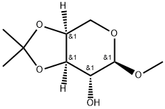 α-L-Arabinopyranoside, methyl 3,4-O-(1-methylethylidene)- Structure