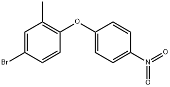 4-Bromo-2-methyl-1-(4-nitrophenoxy)benzene Structure