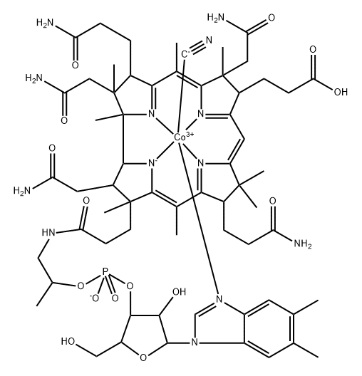 氰钴铵素杂质, 38218-55-2, 结构式
