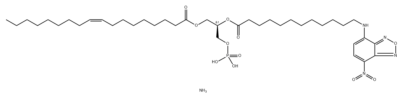 18:1-12:0 NBD 磷脂酸 结构式