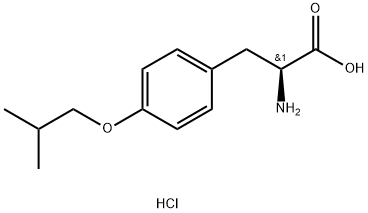 (S)-2-aMino-3-(4-isobutoxyphenyl)propanoic acid hydrochloride Structure