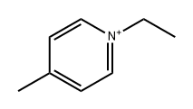 1-乙基-4-甲基碘化吡啶 结构式