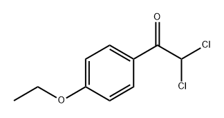 2,2-dichloro-1-(4-ethoxyphenyl)ethanone 化学構造式