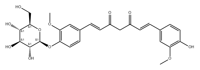 姜黄素葡糖苷酸, 387818-26-0, 结构式