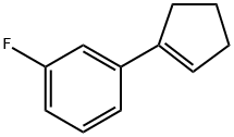 1-(cyclopent-1-en-1-yl)-3-fluorobenzene Structure