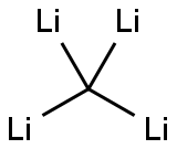 Lithium carbide (Li4C) 结构式