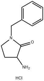 2-Pyrrolidinone, 3-amino-1-(phenylmethyl)-, hydrochloride (1:1) Structure