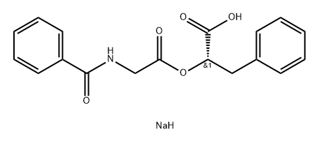 O-(Bz-Gly)-L-b-phenyllactic acid · sodiuM salt,390394-56-6,结构式