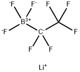 五氟乙基三氟硼酸锂 (LIFAB),390750-43-3,结构式