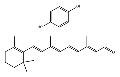 (all-trans)-retinaldehyde, compound with hydroquinone (1:1),3915-70-6,结构式