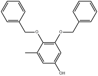 3-Methyl-4,5-bis(phenylmethoxy)phenol,393803-50-4,结构式