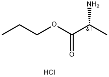 D-Alanine, propyl ester, hydrochloride (1:1) 化学構造式