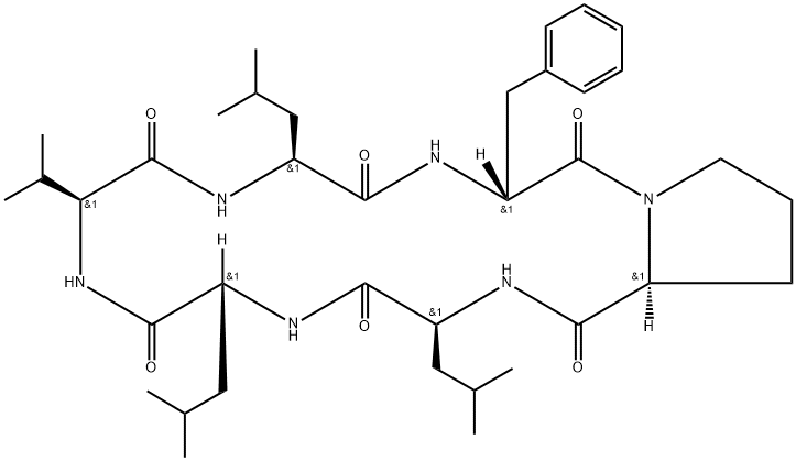 苯丙肽菌素 A 结构式