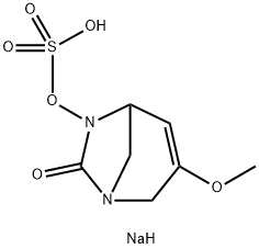 SULFURIC ACID, MONO(3-METHOXY-7-OXO-1 ,6- DIAZABICYCLO[3.2.1 ]OCT-3-EN-6-YL) ESTER, SODIUM SALT (1 : 结构式