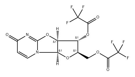 (2R)-2α-[[(Trifluoroacetyl)oxy]methyl]-2,3,3aβ,9aβ-tetrahydro-6-oxo-6H-furo[2',3':4,5]oxazolo[3,2-a]pyrimidine-3β-yl=trifluoroacetate|