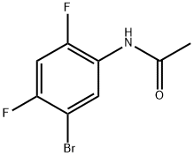 N-(5-溴-2,4-二氟-苯基)乙酰胺,398-93-6,结构式