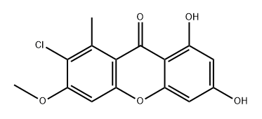 7-Chloro-6-O-methylnorlichexanthone Structure