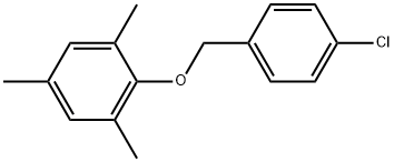 2-[(4-Chlorophenyl)methoxy]-1,3,5-trimethylbenzene Structure