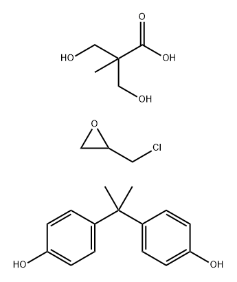Bisphenol A-2,2-bis-(hydroxymethyl)-propionic acid-epichlorohydrin copolyme Structure