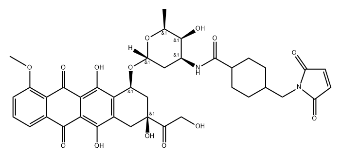 Doxorubicin-SMCC 化学構造式