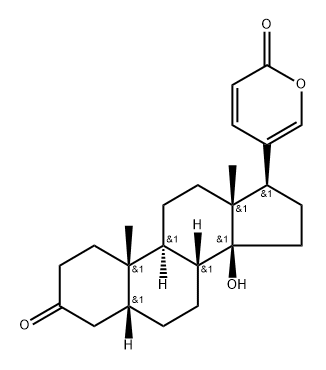 3-Oxo-14-hydroxy-5β-bufa-20,22-dienolide Struktur